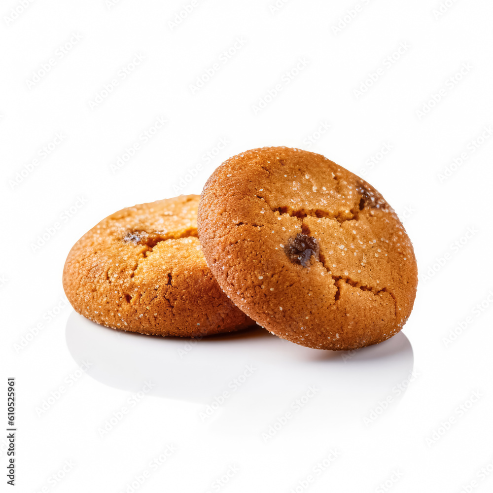Delicious cookies isolated on white background, generative AI
Delicious cookies isolated on white background, generative AI