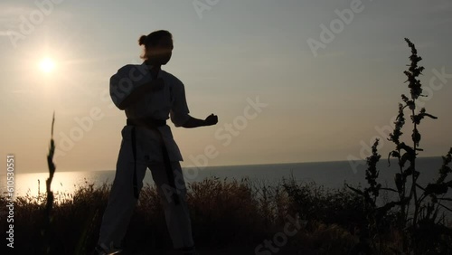 Karate training 