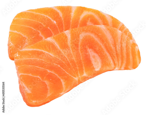 Sliced ​​Fresh Salmon For sashimi, Fresh Salmon fish fillet, Natural Atlantic Norwegian Salmon Fillet Texture PNG File