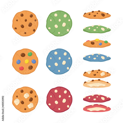 Various kind of cookies illustration