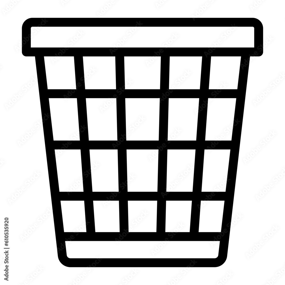 bin line icon