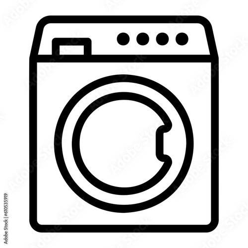 washing machine line icon