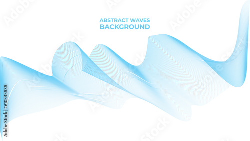Abstract light blue waves background