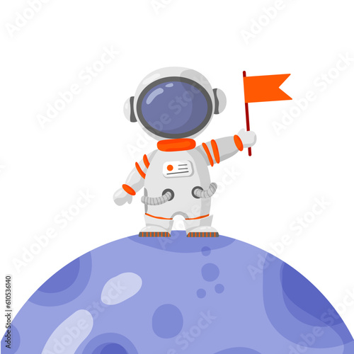 Astronaut and space elments elements. Galaxy for design, posters, backgrounds astronaut and space. Planet, comet, galaxy, alienships.
