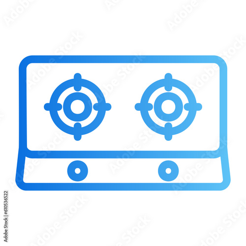 gas stove gradient icon photo