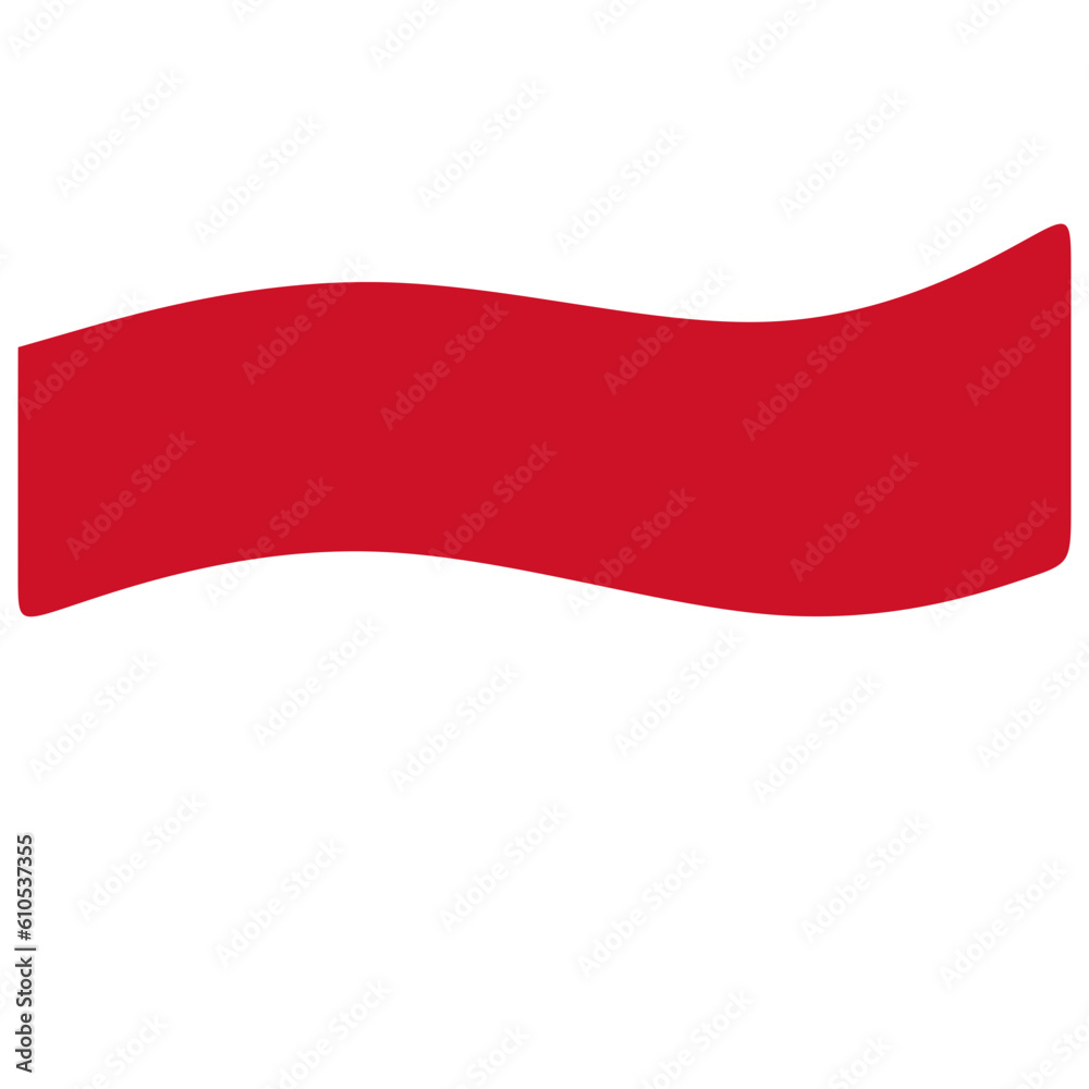 Naklejka premium National Flag of Indonesia Design for Independence Day