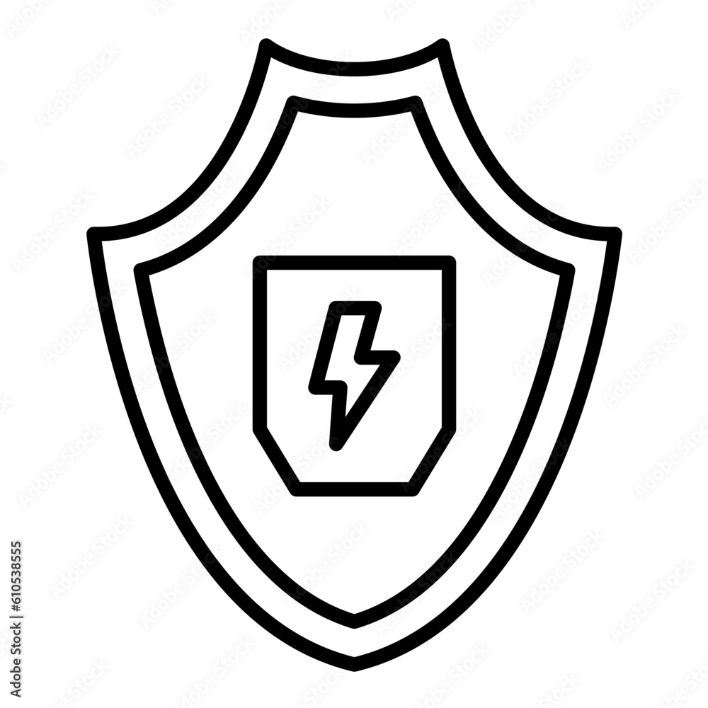 Electricity Protection Icon Electricity Protection Icon