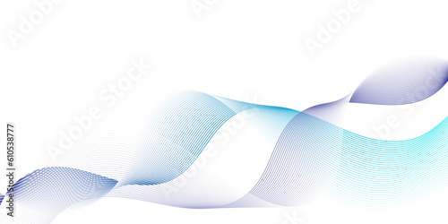 Geomatics tecnology Abstract blue flowing wave lines background. Modern glowing moving lines design. Modern blue moving lines design element. Futuristic technology concept. Vector illustration.
