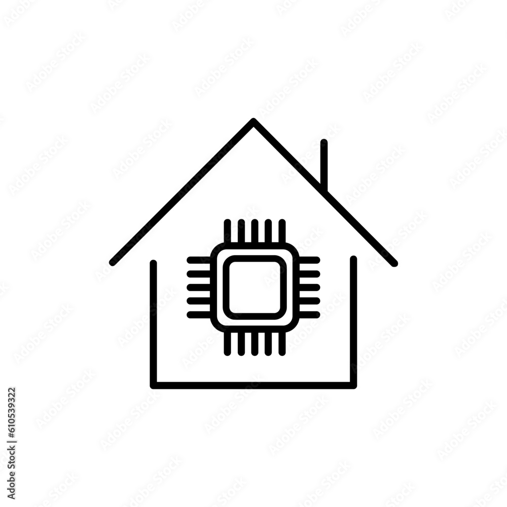 Smart home icon vector. Smart house illustration sign. technology symbol or logo. Smart home icon vector. Smart house illustration sign. technology symbol or logo.