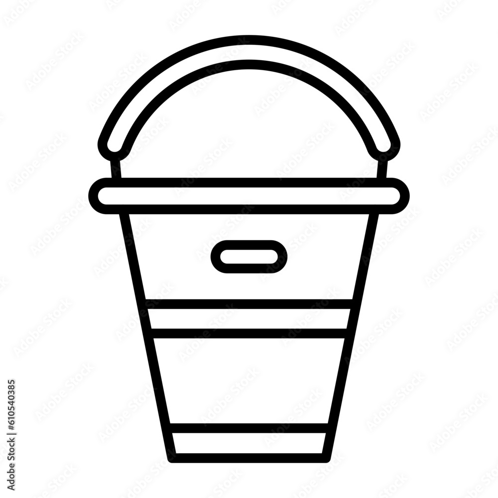 Water Bucket Icon Water Bucket Icon