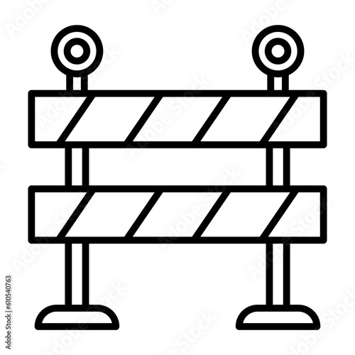 Road Barrier Icon