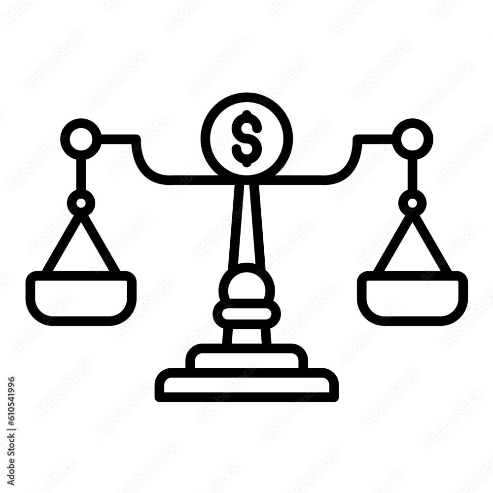 Money Scale Icon Money Scale Icon