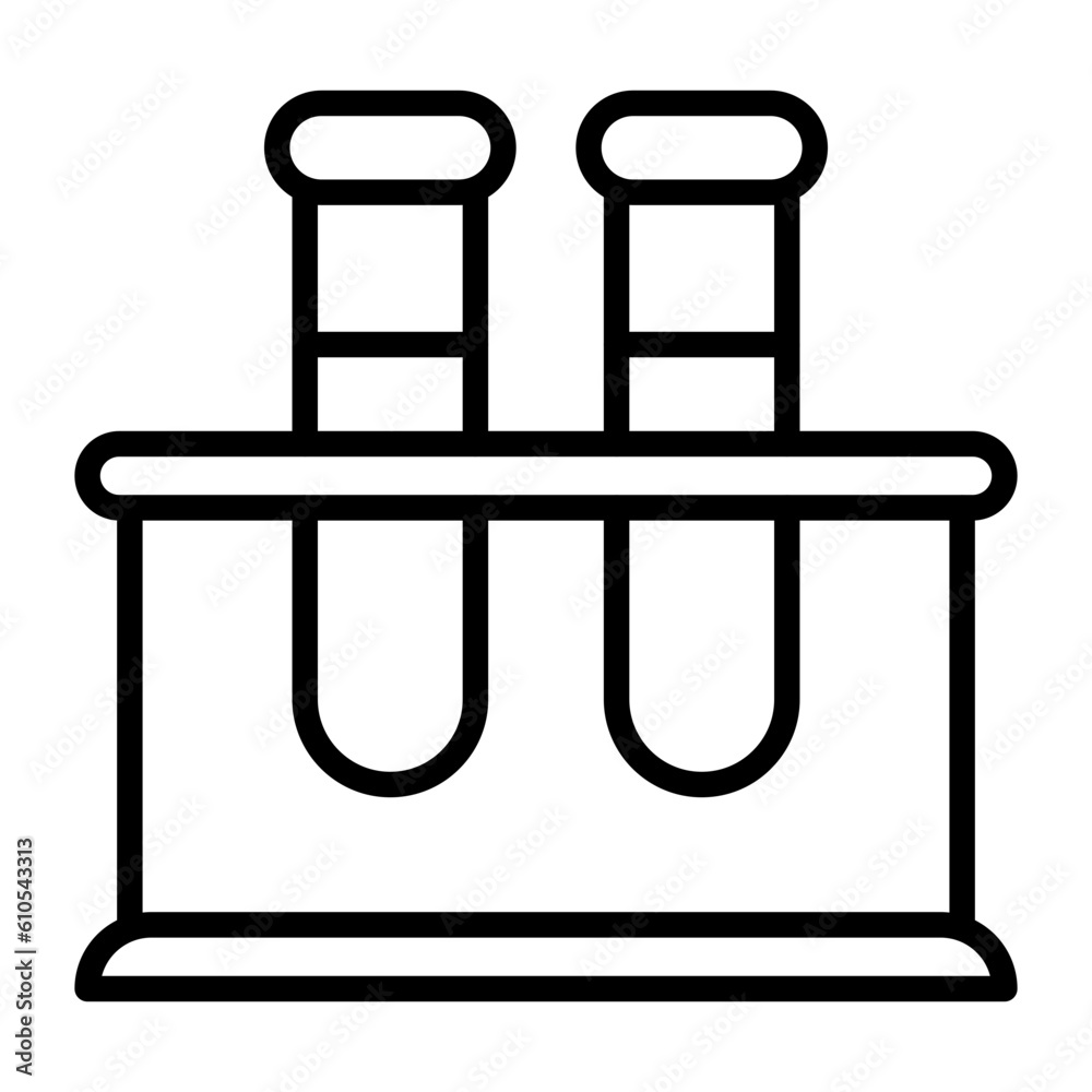 Test Tube Stand Icon Test Tube Stand Icon