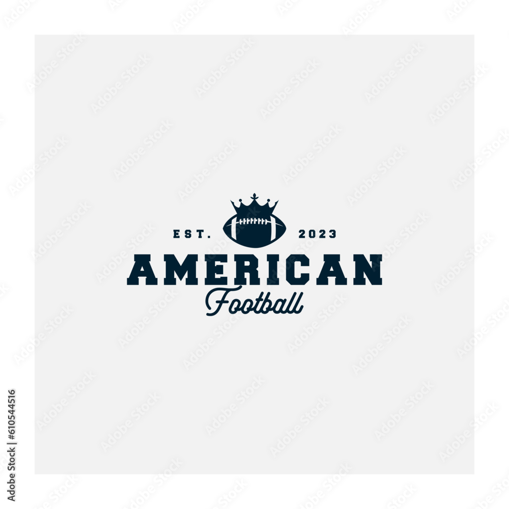 American Fottbal Vector Logo Design American Fottbal Vector Logo Design