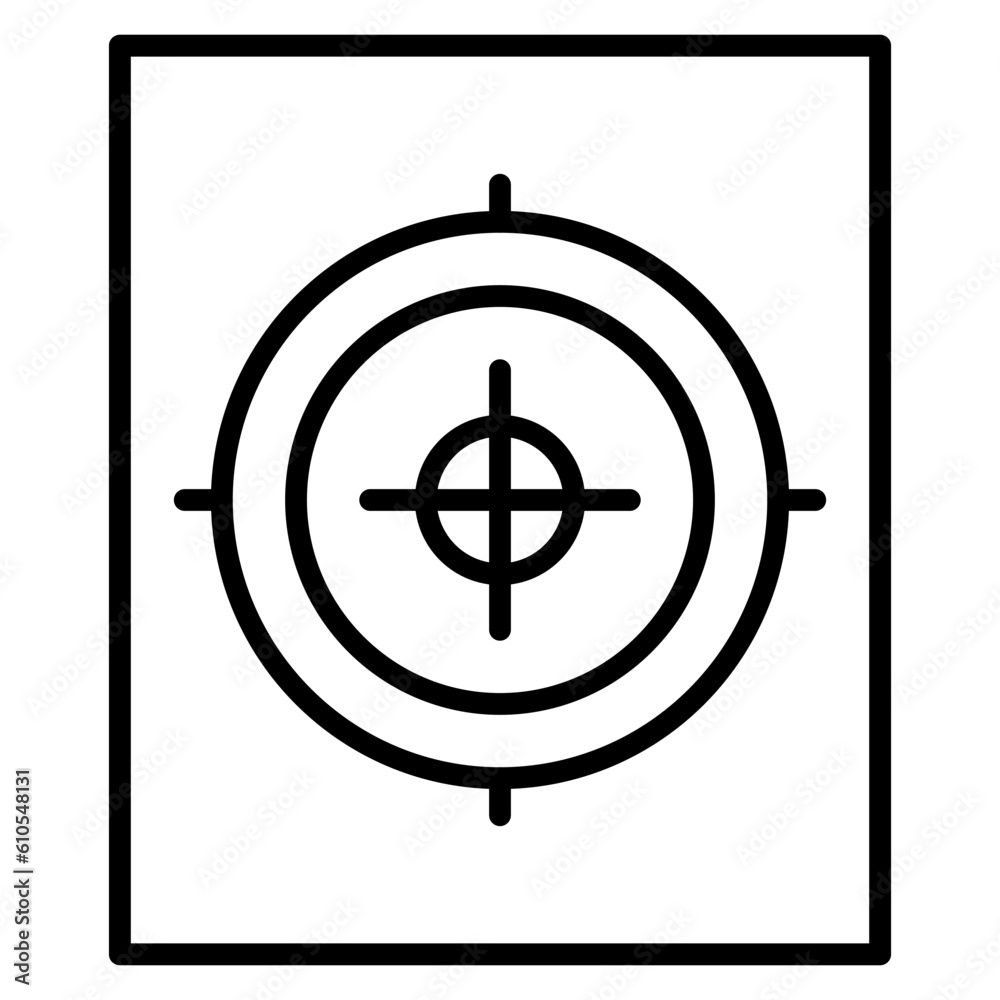 Fototapeta premium Police Shooting Icon
