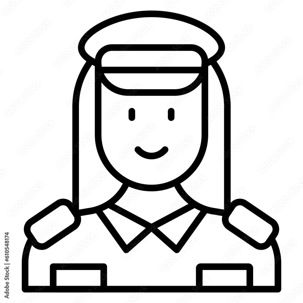 Lady Police Icon Lady Police Icon