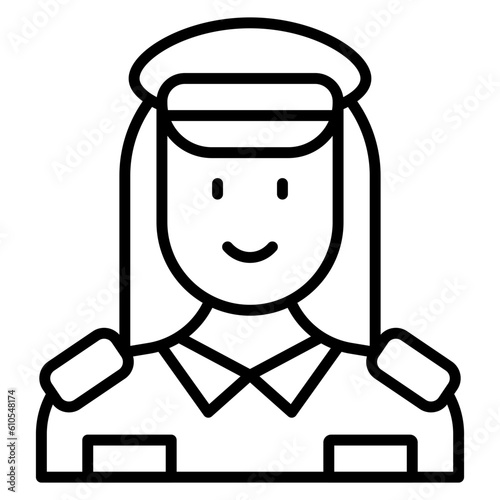 Lady Police Icon