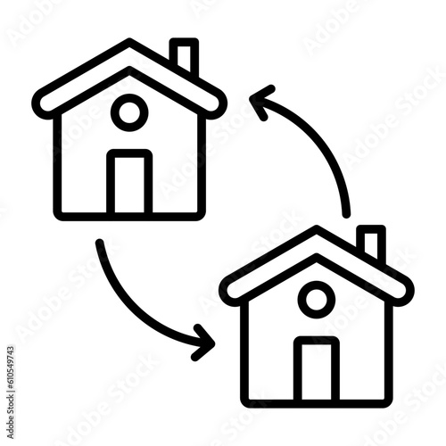 House Exchange Icon