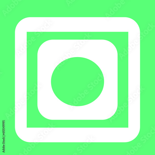 vector green button