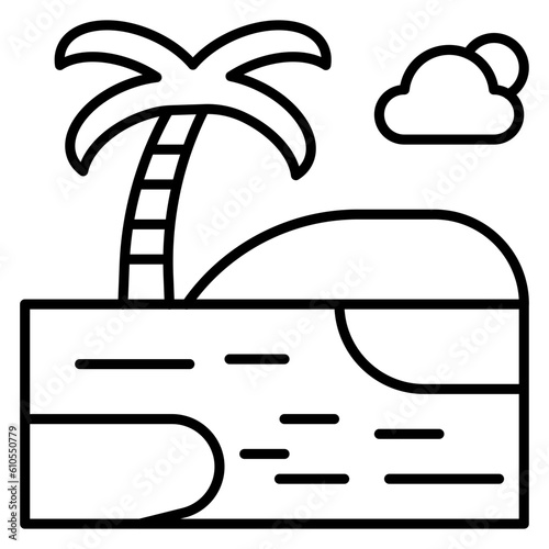 Shore Landscape Icon