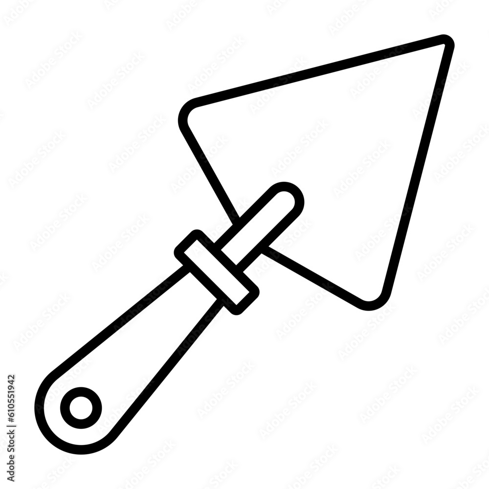 Plastering Trowel Icon Plastering Trowel Icon