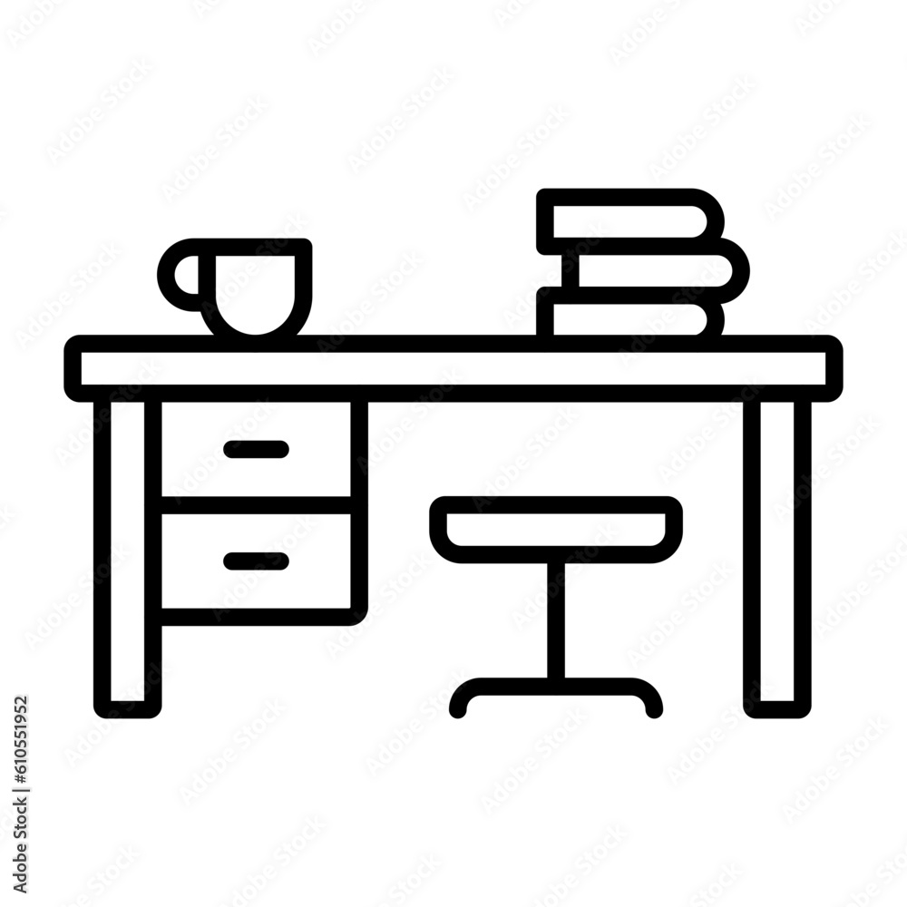 Study Table Icon Study Table Icon