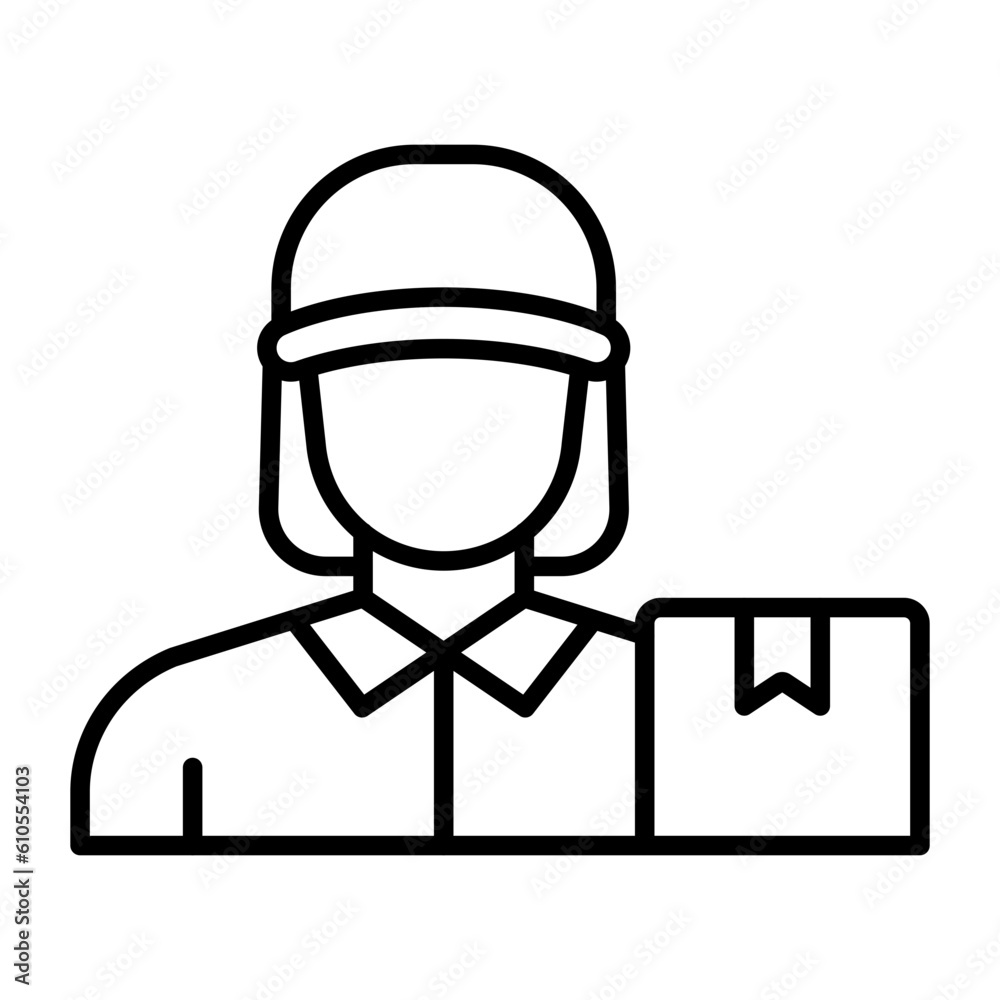 Delivery Women Icon Delivery Women Icon