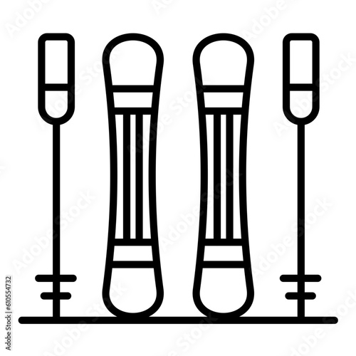 Skis Icon
