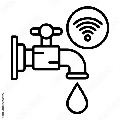 Smart Water Sensor Icon