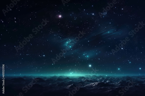 Space background deep space full stars shiny beautiful. Generative AI