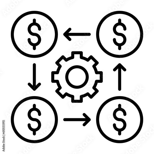 Cash Distribution Icon