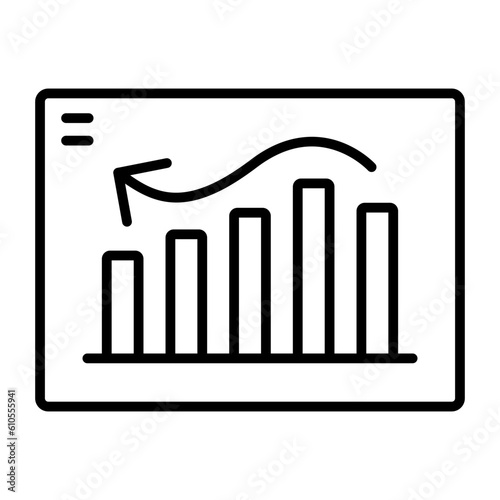 Bell Shaped Graph Icon