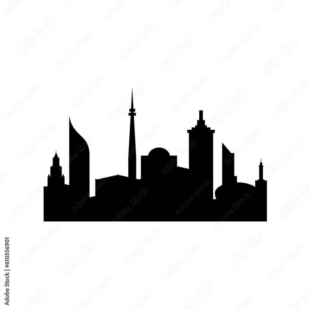 Customable Silhouette Tower City