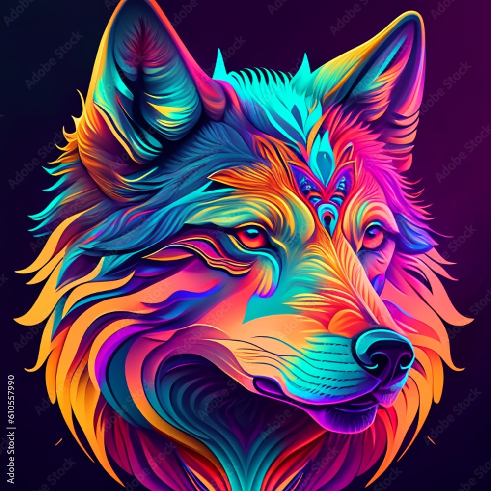 head wolf created with generative ai tools head wolf created with generative ai tools