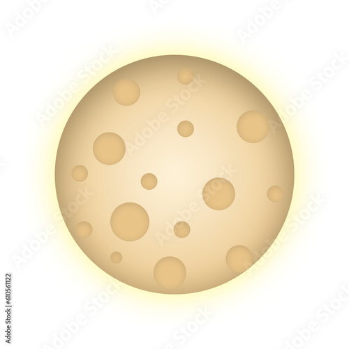 cartoon illustration of moon