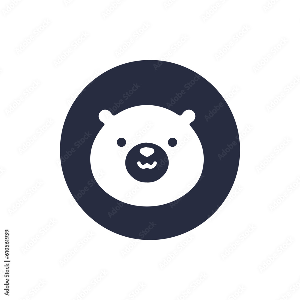 Teddy Bear face cartoon icon Teddy Bear face cartoon icon