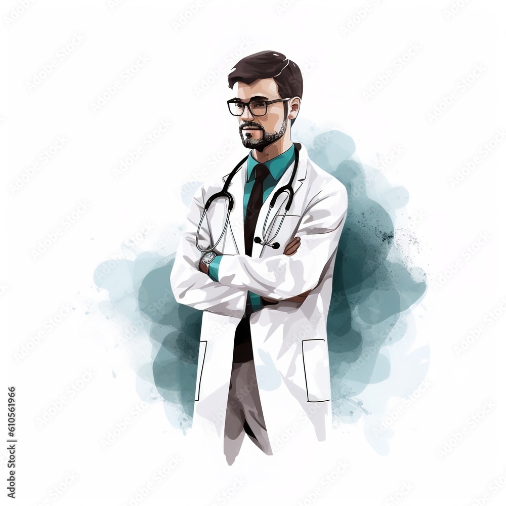 Fototapeta premium doctor's day- vector illustration of doctor's day.illustration