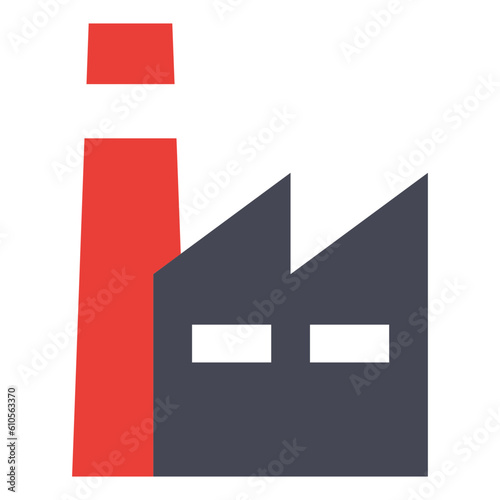 Free Download vector factory industrial building color icon - GFXLoad