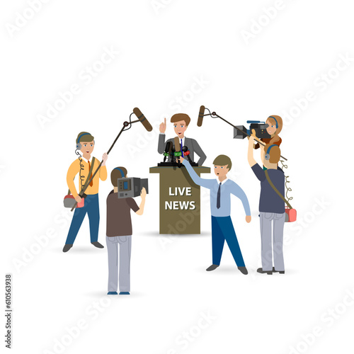 concept live news, reports, interviews