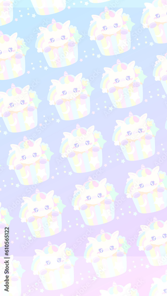 ♡16:9Fancy unicorn cupcake wallpaper♡ ♡16:9Fancy unicorn cupcake wallpaper♡
