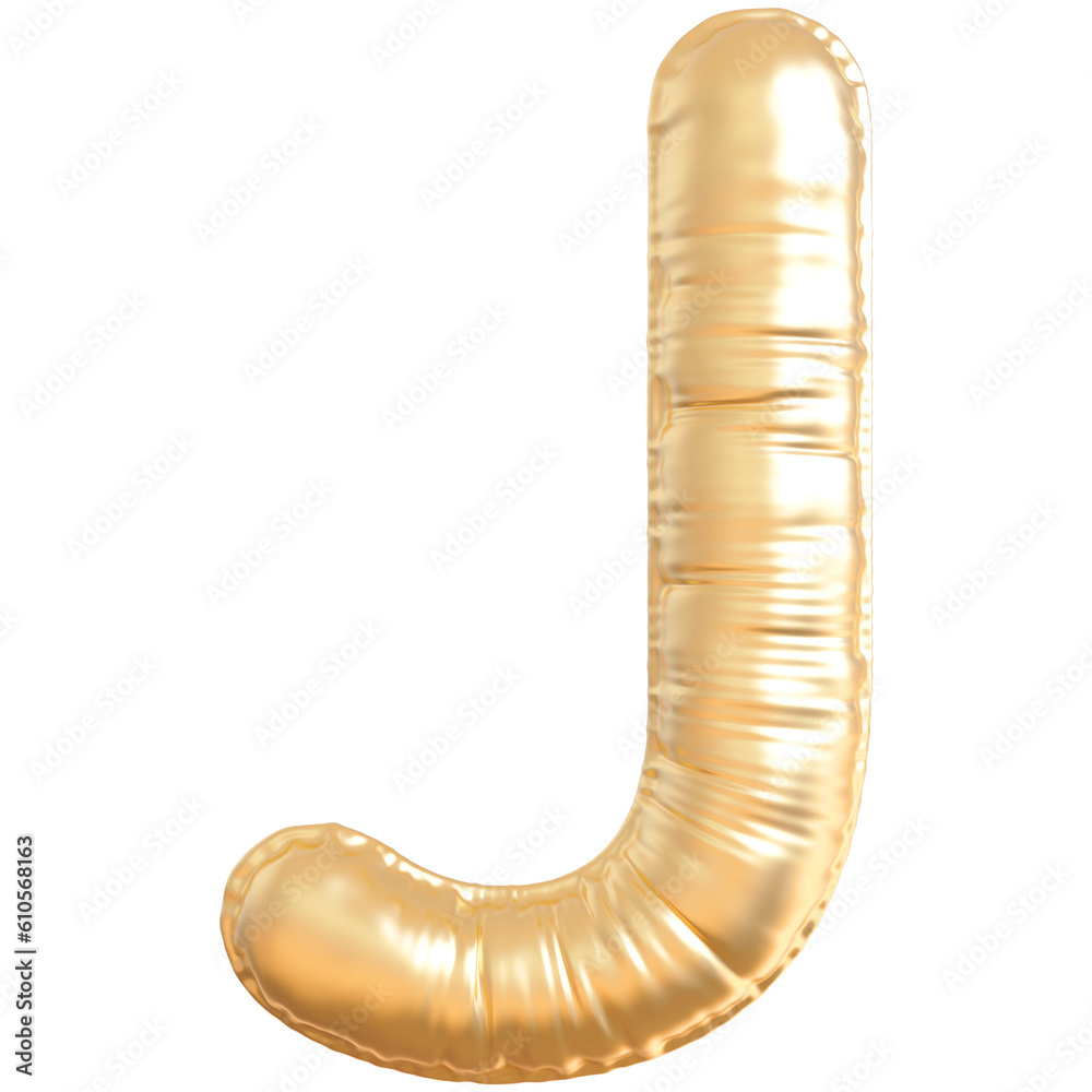 Balloon Letter J Golden Balloon Letter J Golden