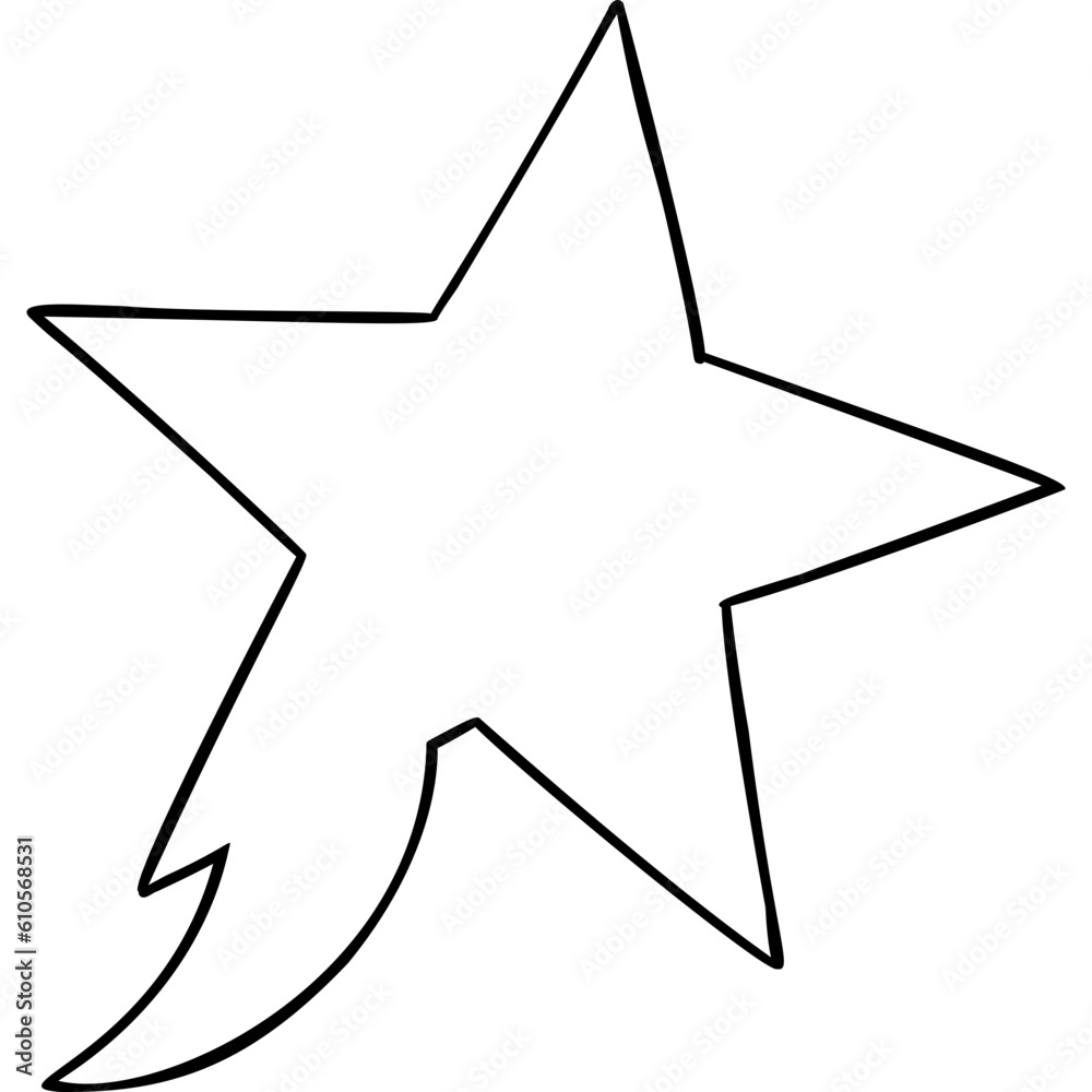 Star Shaped Speech Bubble