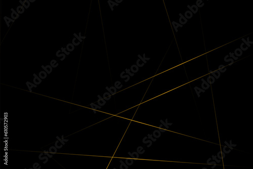 Abstract black with gold lines, triangles background modern design. Vector illustration EPS 10.