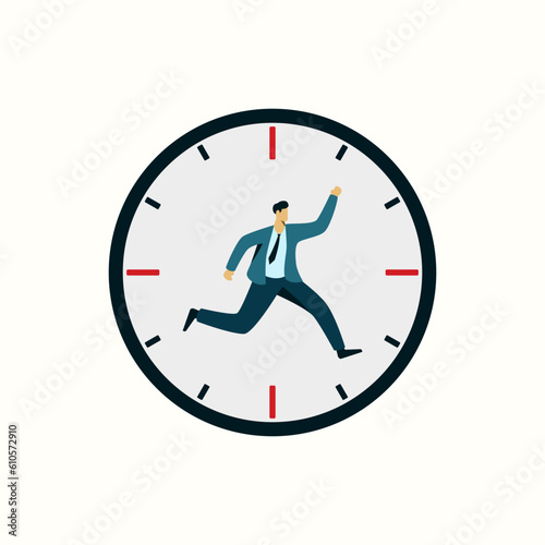 businessman time management control work schedule concept