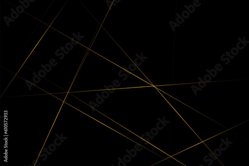 Abstract black with gold lines, triangles background modern design. Vector illustration EPS 10.