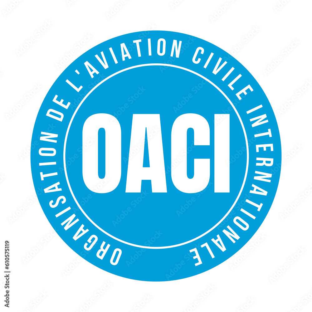 ICAO international civil aviation organization symbol icon called OACI in French language