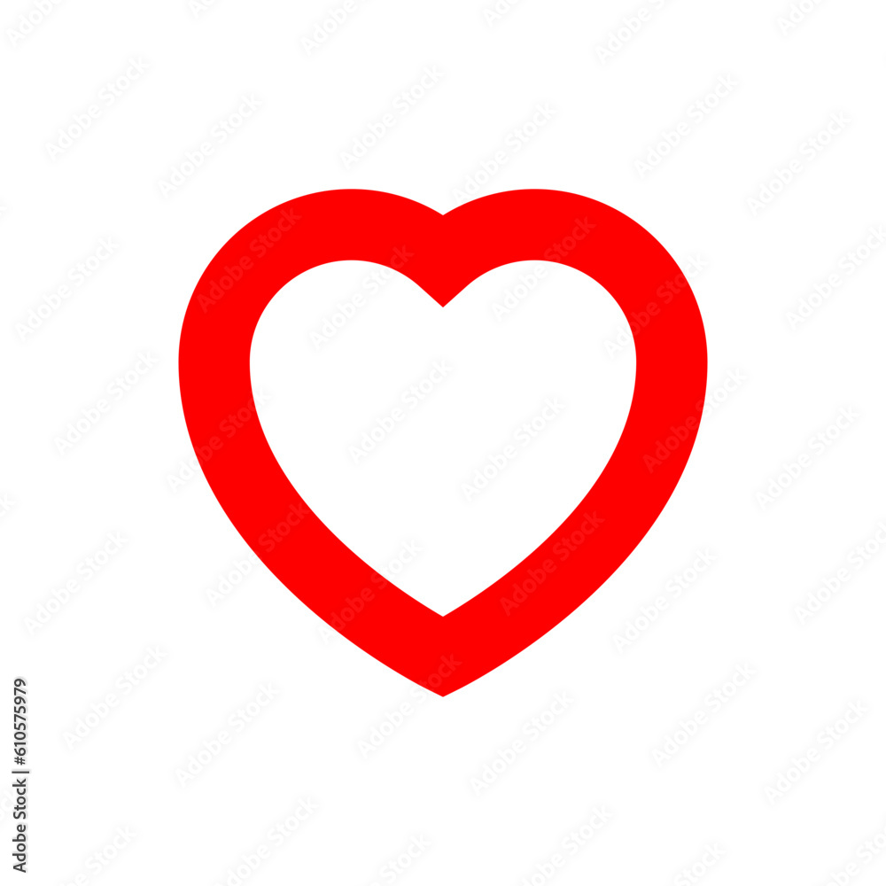 Simple red heart icon suitable for illustrating love, romance, dating app, couple, wedding, married-life, cardiovascular, heart health and many Simple red heart icon suitable for illustrating love, romance, dating app, couple, wedding, married-life, cardiovascular, heart health and many