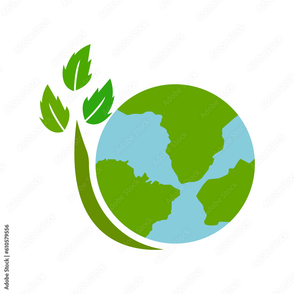 icon of earth, plants, vector illustration icon of earth, plants, vector illustration