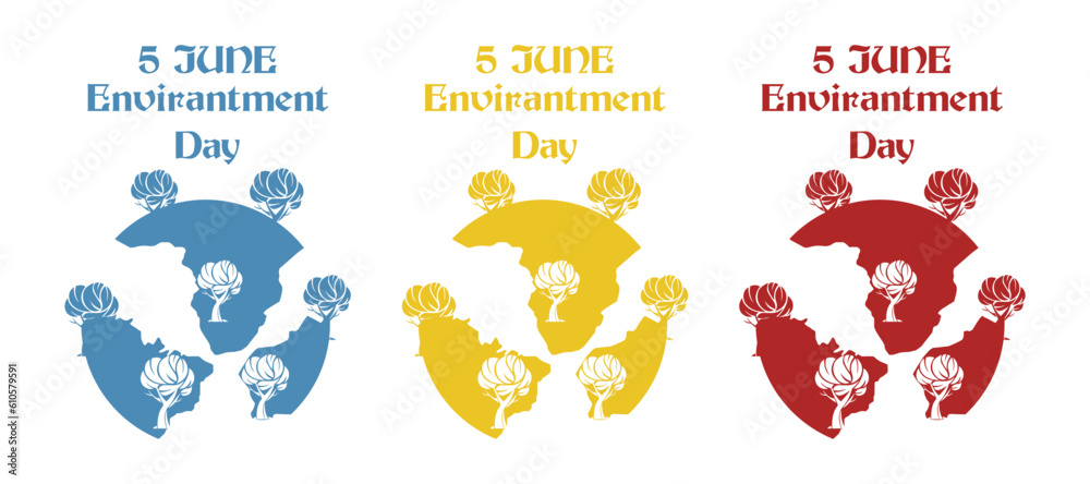 Naklejka premium World Earth Day, leaves, vector illustration