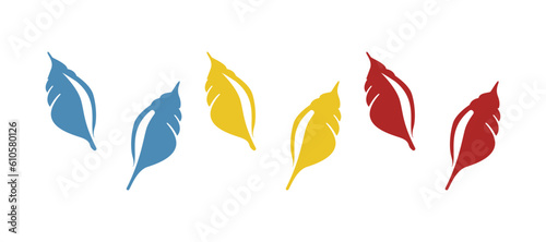 seashell icon on a white background, vector illustration